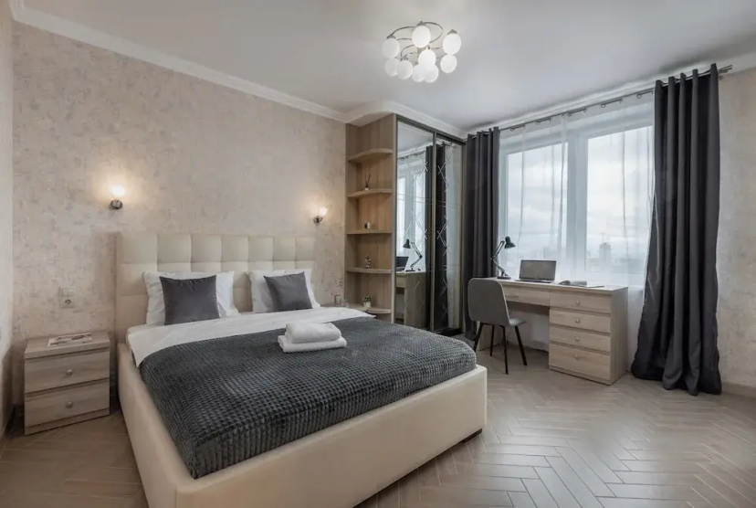 Цены на 3-room apt with view of National Library в Минске