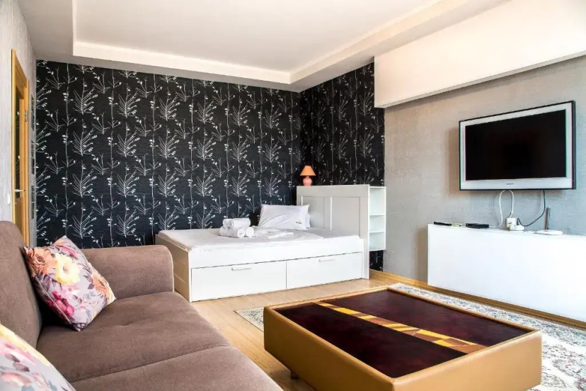 Apartamenty #66 v ZhK Kastador — забронировать отель в Атырау