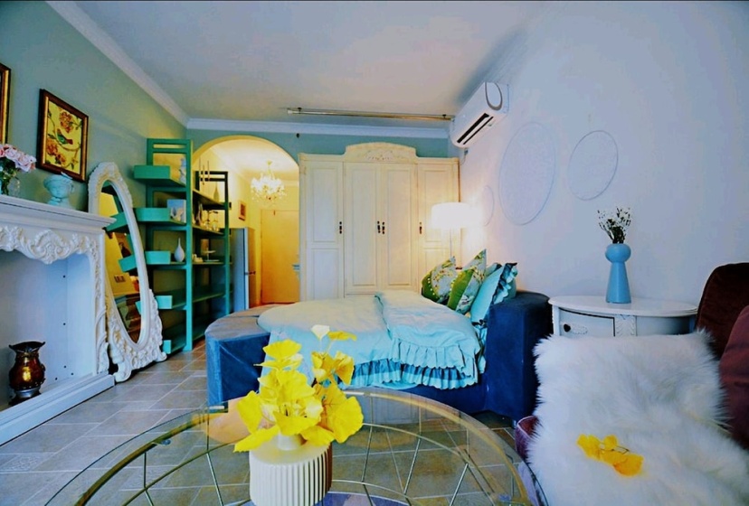 Avatar Green Queen Round Bed High Rise View Futian — отель в Шэньчжэне, Китай
