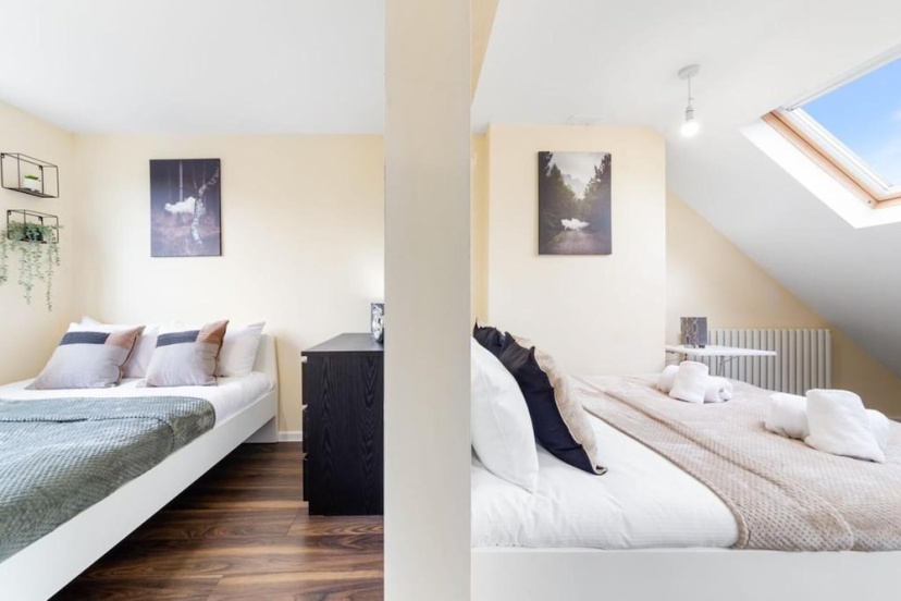 Remarkable 2 Double Bed Ensuite Room Isleworth TW7 — отель с удобствами в Лондоне