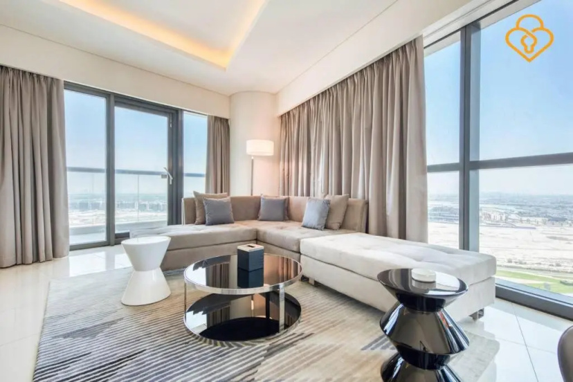 Keysplease 5* 2 B/R Apt, Damac Paramount Residence — отель с удобствами в Дубае