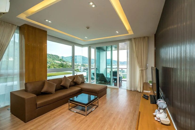 Privilege A1- Private pool sea view apartment on Kalim bay — отель с удобствами в Патонг