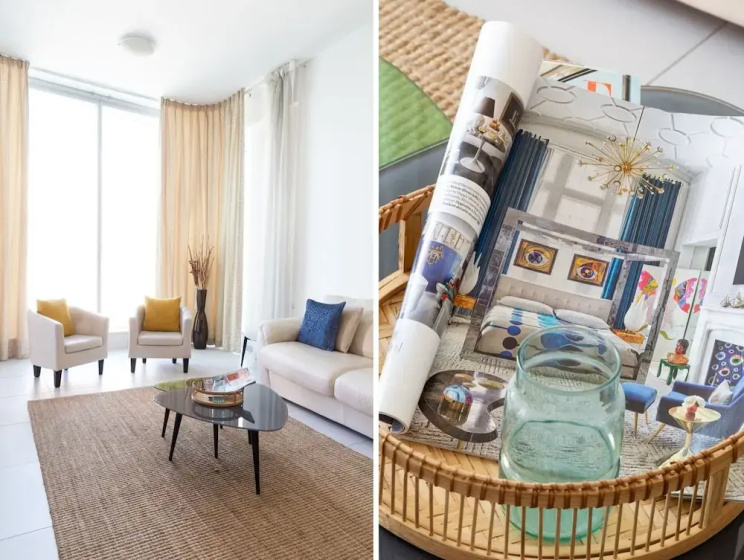 Vibrant & Ultramodern 1BR Apartment - Dubai Marina — отель с удобным расположением в Дубае