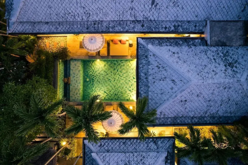 Balinese 2 Bed Private Pool Villa-KBR11 — отель с удобствами в Кохе
