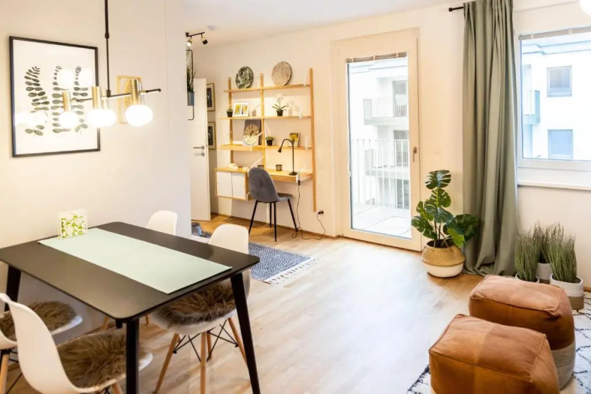 Green & cozy apartment - 15 min to city center — отель с удобствами в вене