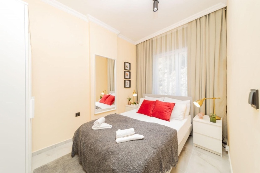 Modern Flat With Shared Pool and Balcony in Alanya — отель с удобствами в Авсаллар