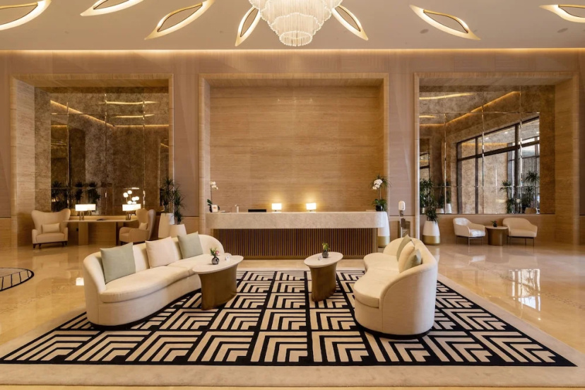 Luxurious Stay With Spectacular View of the Palm Jumeirah — отель с удобным расположением в Дубае