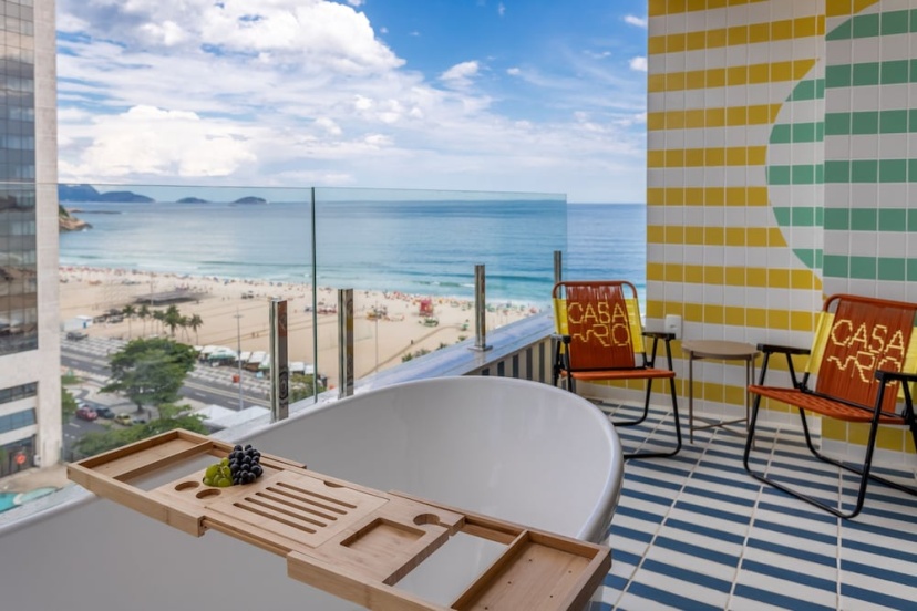 Sea View and Balcony With Bathtub Q18 — отель с удобным расположением в Рио