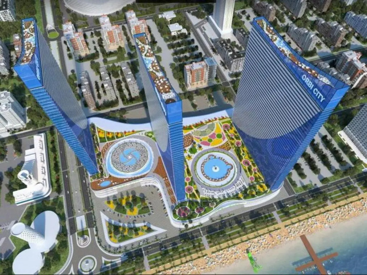 1-bedroom Studio Apartment in Orbi City - Side Seaview — отель в Батуми, Грузия