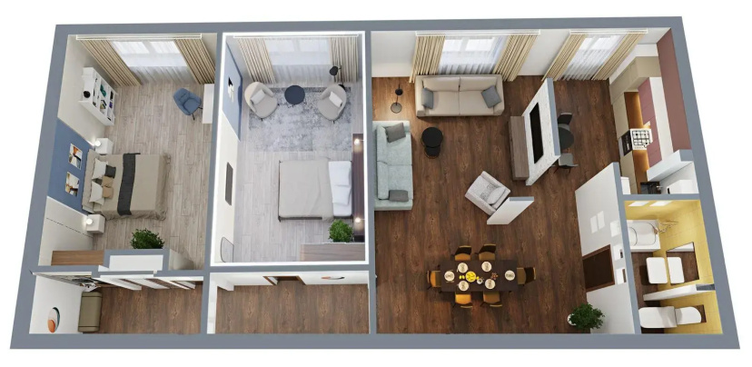 GMApartments (ДжиЭмАпартментс) на улице 1-я Миусская 24/22 стр4 — отель с удобным расположением в Москве