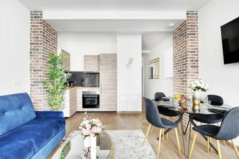 Superb Apartment - 1BR 4P - Gare Montparnasse — отель с удобствами в Париже