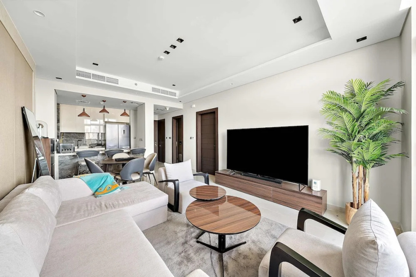 Elegant 1BR With Panoramic Views on Burj Khalifa — отель в Дубае, Объединенные Арабские Эмираты