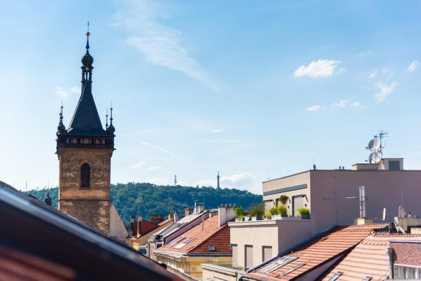 Цены на Charming loft with balcony в Праге