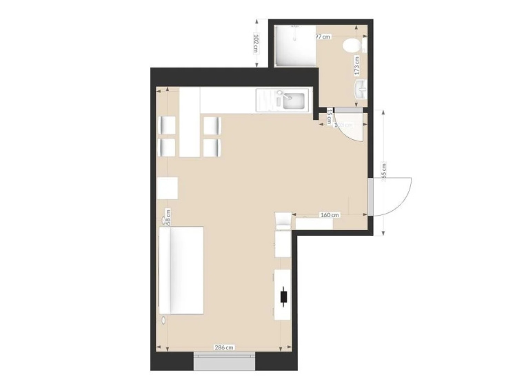 New York Studio Apartment — забронировать отель в Санкт-Петербурге