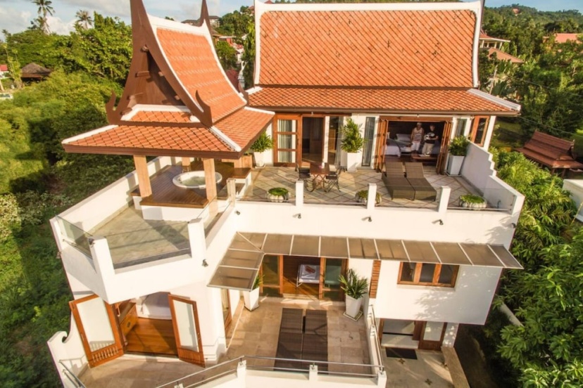 5 Bedroom Sea View Villa Big Buddha — отель с удобствами в Кохе