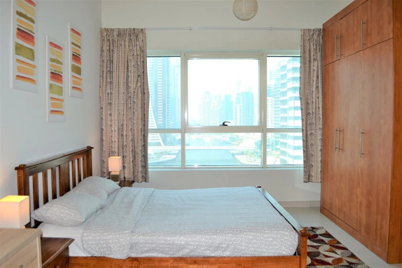Fully Furnished 1BR with Balcony & Marina View - MRVW - Apartment in ดูไบ - Photo 1