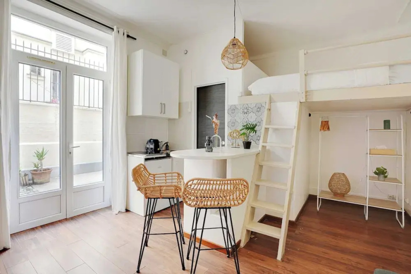 Charming Studio 1br/2p - Porte de Clichy — отель с удобствами в Париже