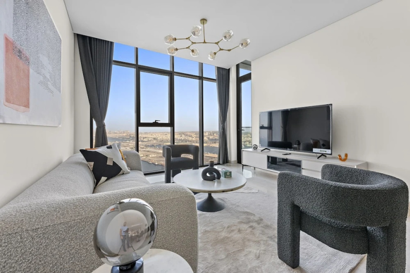 WelHome - Seaside Serenity: Spacious 1 BR in Maritime City — отель в Дубае, Объединенные Арабские Эмираты