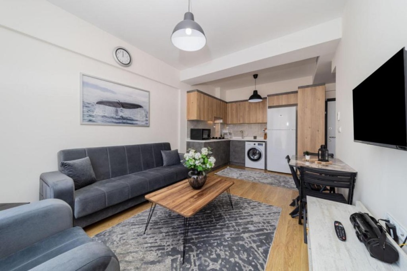 Great Flat With Shared Pool in Kepez — отель с удобствами в Анталье