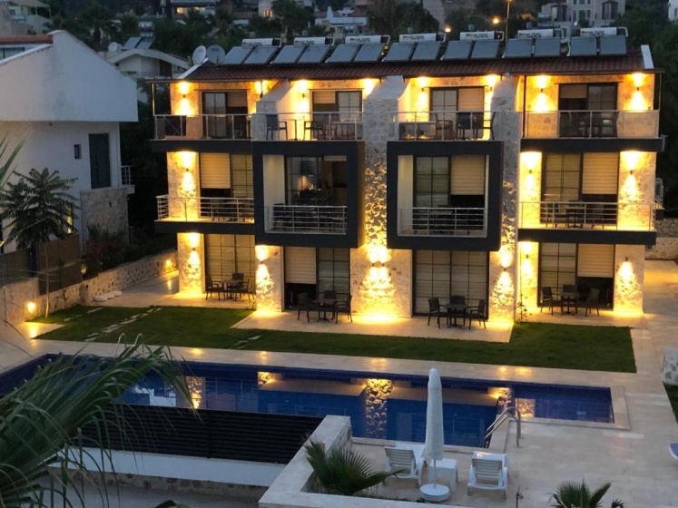 Stonehouse Aparts Dublex 3+1 mit Meerblick und Jakuzzi Kalkan No:5 — отель с удобным расположением в Калкан
