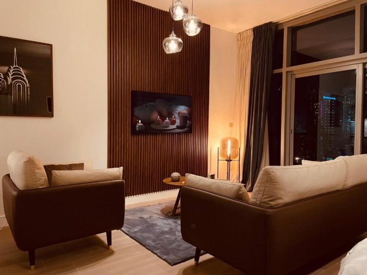 Luxury new apartment on the metro, facing Dubai marina. — забронировать отель в Дубае