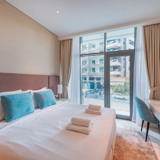 Chic Palm Studio With Infinity Pool — комфортный отель в Дубае