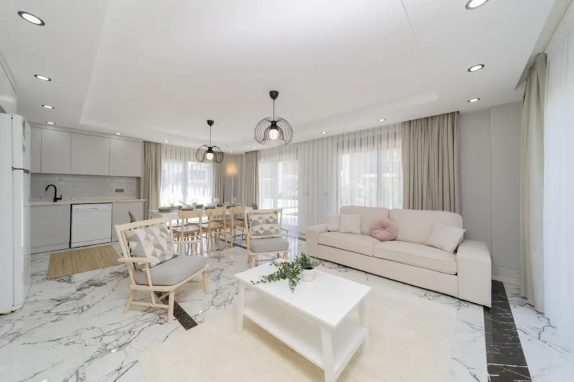 Flat w Pool and Balcony 10 min to Beach in Serik — отель с удобствами в Белеке