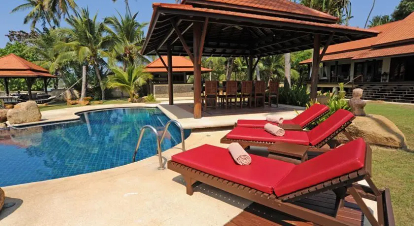 4 Bedroom Luxury Sea View Villa - Plai Laem ANG — комфортный отель в Кохе