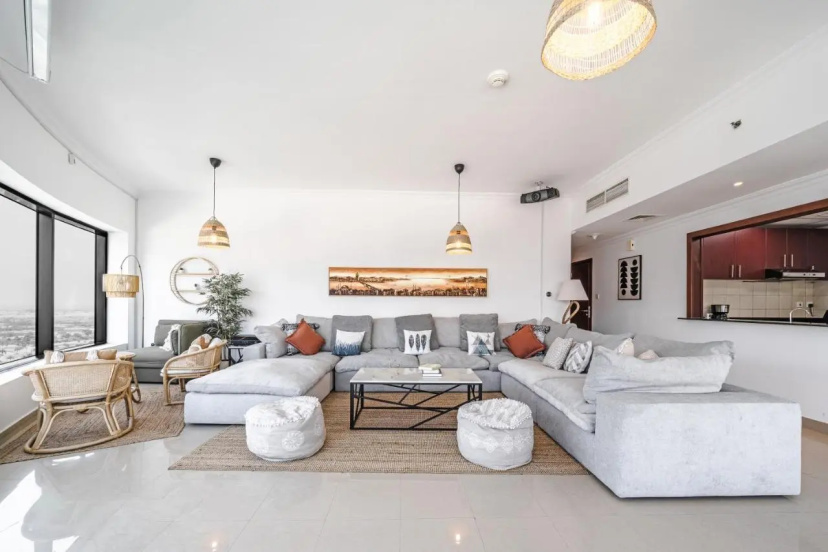 Spacious 3BR with 180˚ Dubai Marina Views — забронировать отель в Дубае
