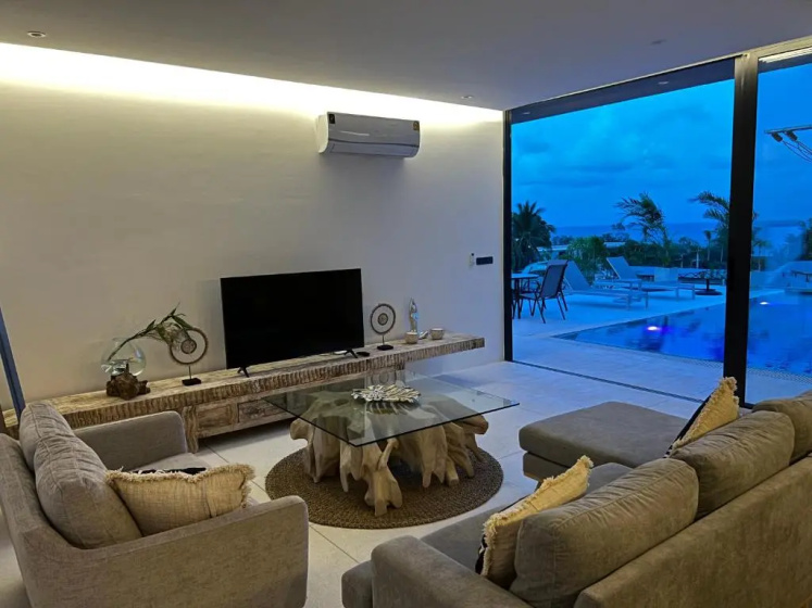 AURA AIR 1, pool & seaview villa, Choengmon 500m — отель с удобным расположением в Кохе