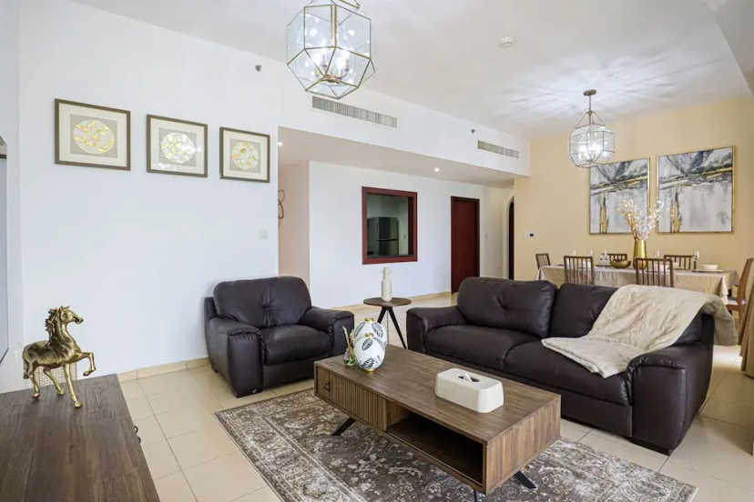 Marco Polo - Full Sea & Dubai Eye View | 2 BR | Near JBR Beach — забронировать отель в Дубае