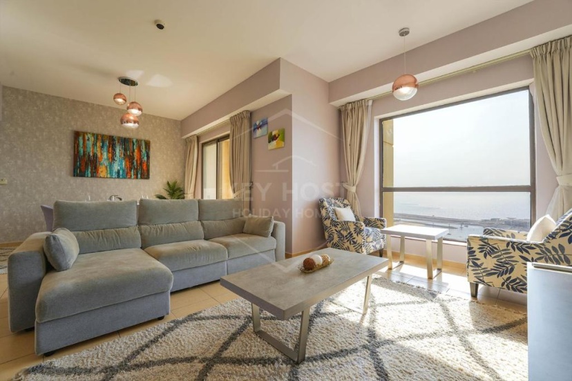KeyHost - Full Sea View Majestic 2BR Apartment - Rimal JBR - K2530 — комфортный отель в Дубае