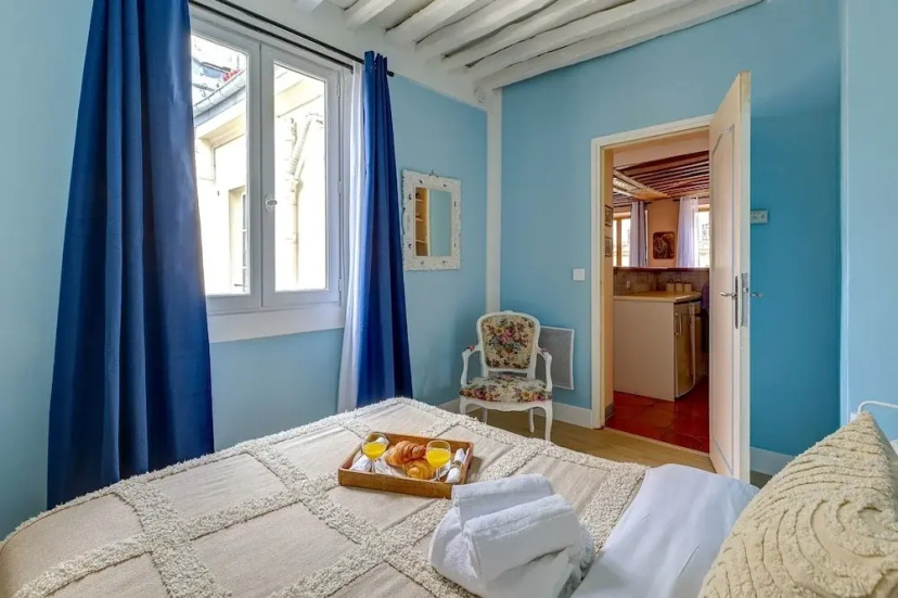 Modern 1BR near Centre Pompidou — комфортный отель в Париже