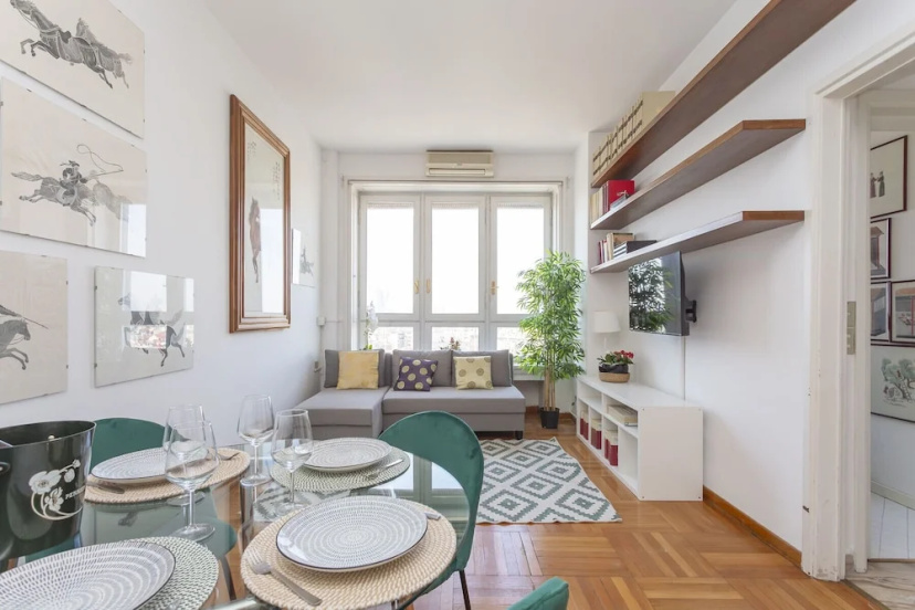 Skyline view Biancamano 1 bdr with balcony by Rentopolis — отель в Милане, Италия