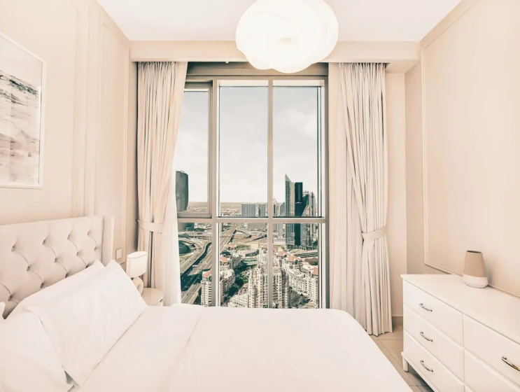 High Floor Burj Views over Dubai Mall — отель с удобствами в Дубае