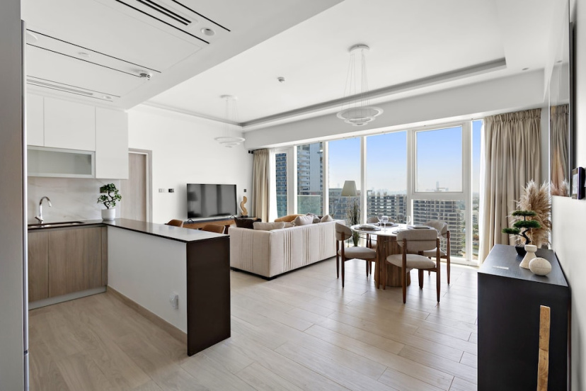 Stunning One-bedroom Apartment in Me Do Re in JLT — отель с удобствами в Дубае