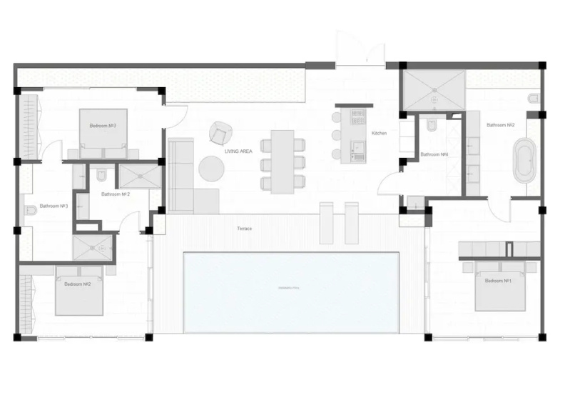 Green Flow Villa 16 3 — отель в Убуде, Индонезия