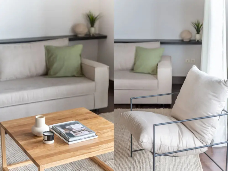 Panoramic 1BR Apt near Kallimarmaro — отель с удобствами в Афины