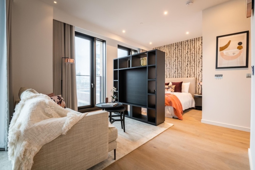 Sensational Studio Apartment in London s Vibrant Canary Wharf — комфортный отель в Лондоне