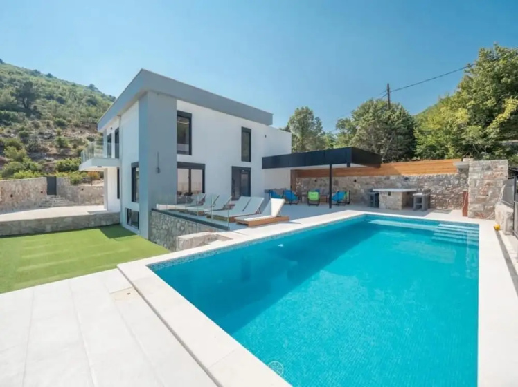 Seaview Villa with pool Vanja — комфортный отель в Будва
