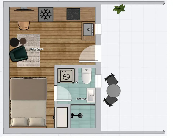 Olga Apt 4- Lovely Studio on Ground Floor — отель с удобным расположением в Лимассол