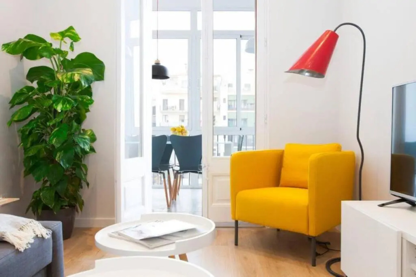 Stylish and centric 2-bedroom apartment in Eixample &Terrace P2 — отель с удобствами в Барселоне