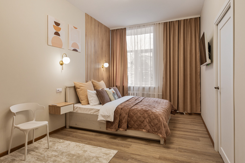 Apartamenty FullHouseApart dizajnerskie trehmestnye apartamenty na vokzal'noj plosadi — отзывы гостей и цены