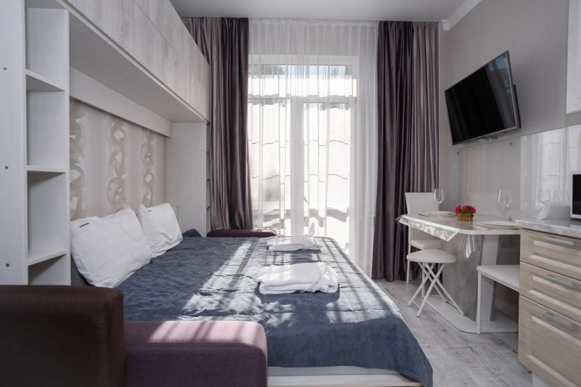 Apartamenty Red Apartments Art Lajt Franc — забронировать отель в Сириусе
