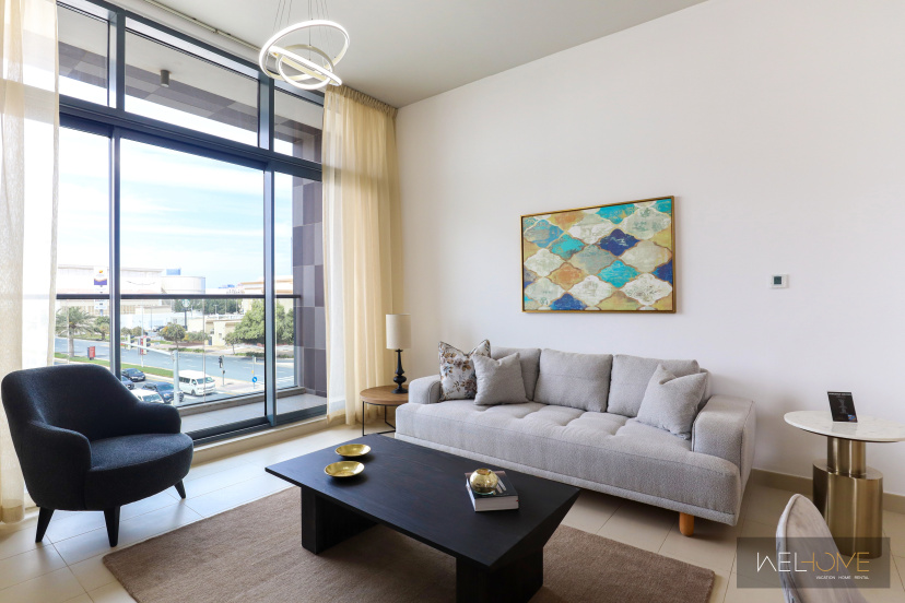 Апартаменты WelHome - Prime 1BR Apartment at Oia Residence — отель с удобствами в Дубае