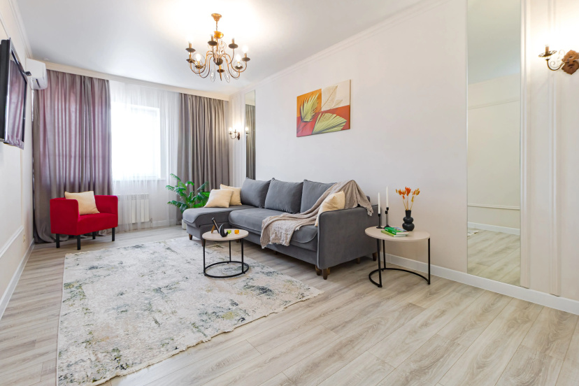 Apartamenty Almatau bol'sie s dvuma spal'nami — отель с удобным расположением в Астане