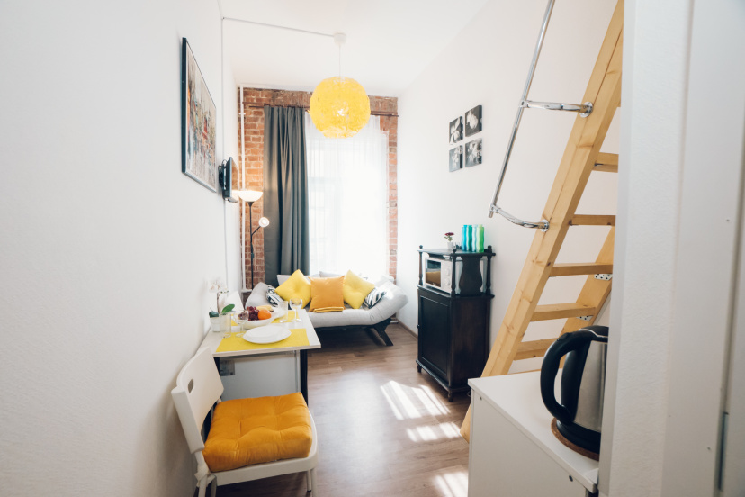 Апартаменты Двухуровневая студия LOFT 2 — отель с удобным расположением в Санкт-Петербурге