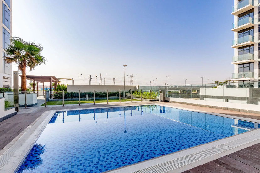Апартаменты Globalstay Azizi Riviera 48 Studio with Balcony — отель с удобствами в Дубае