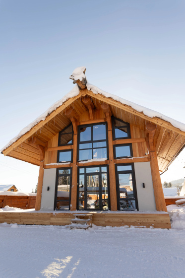 Частный дом Умный дом Post & Beam Лунь 2 — отель в Шерегеш, Россия