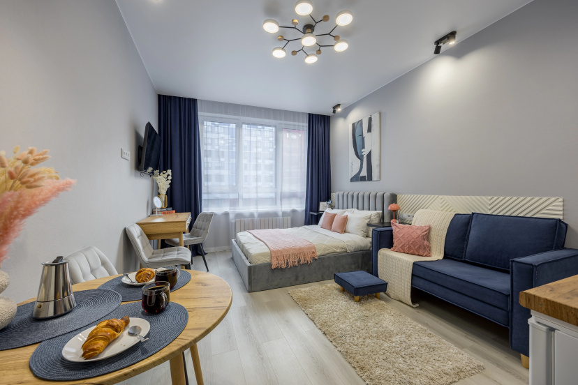 Апартаменты Квартира-студия, 28 м², 2 кровати — отель с удобным расположением в Москве